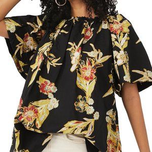 NWT Free People Jodie Printed Tunic/Mini Dress Oversized In Night C Size S/P